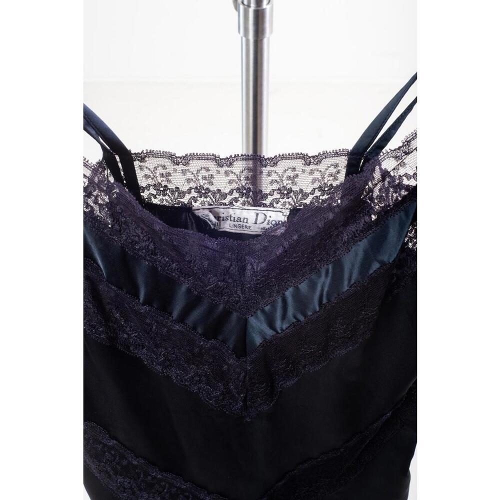 Dior Vintage Satin & Lace Slip Dress - Picture 5 of 5